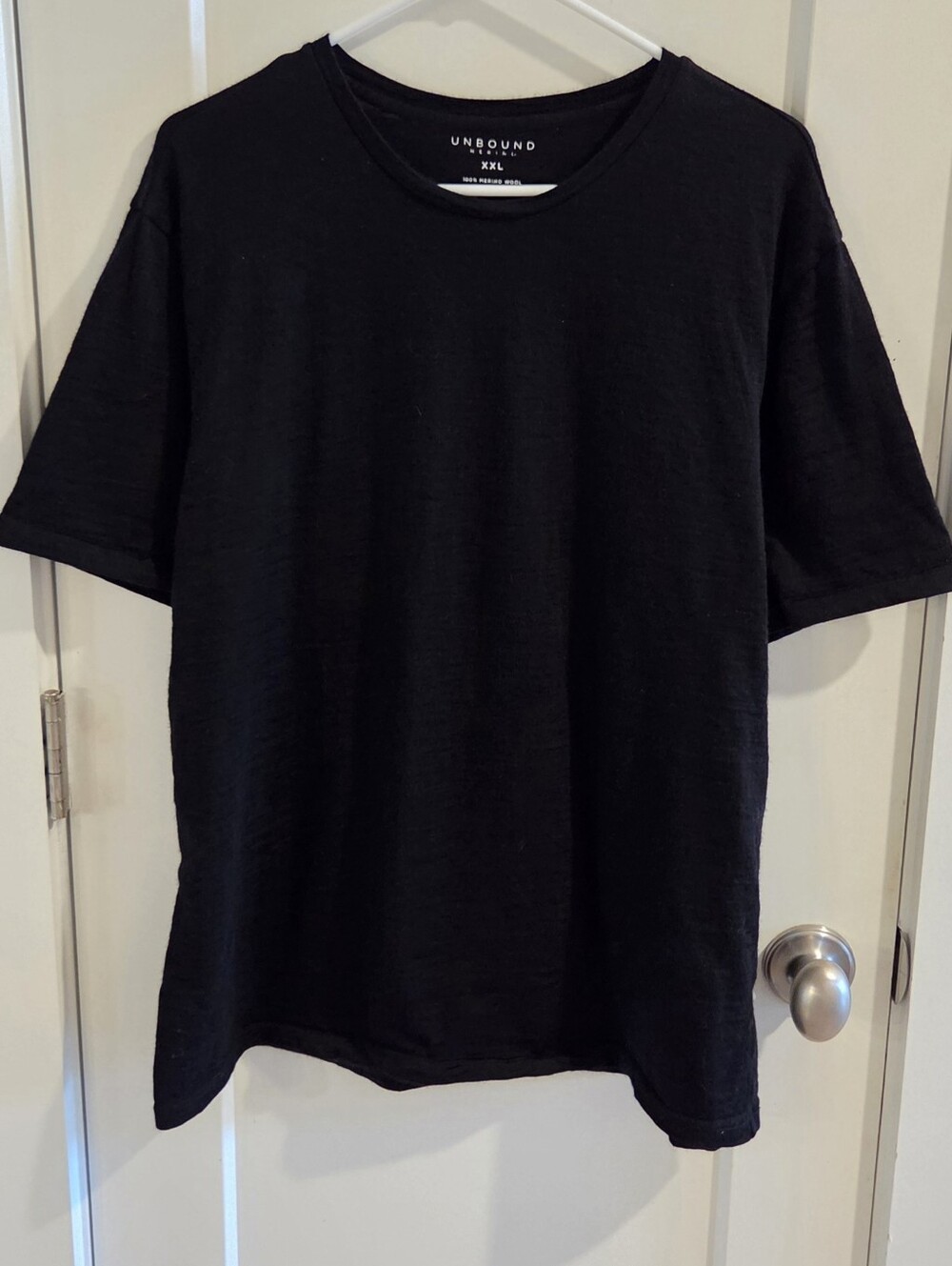 Unbound Merino Wool Short-Sleeve T-Shirt - Black - Size XXL